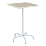 Schaffner Säntis Table haute rabattable 70x70cm h:110cm – Sable Pastel 15 / Bleu Pastel 51