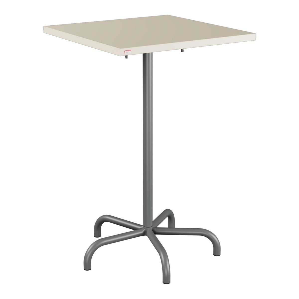 Schaffner Säntis Table haute rabattable 70x70cm h:110cm – Sable Pastel 15 / Graphite 73