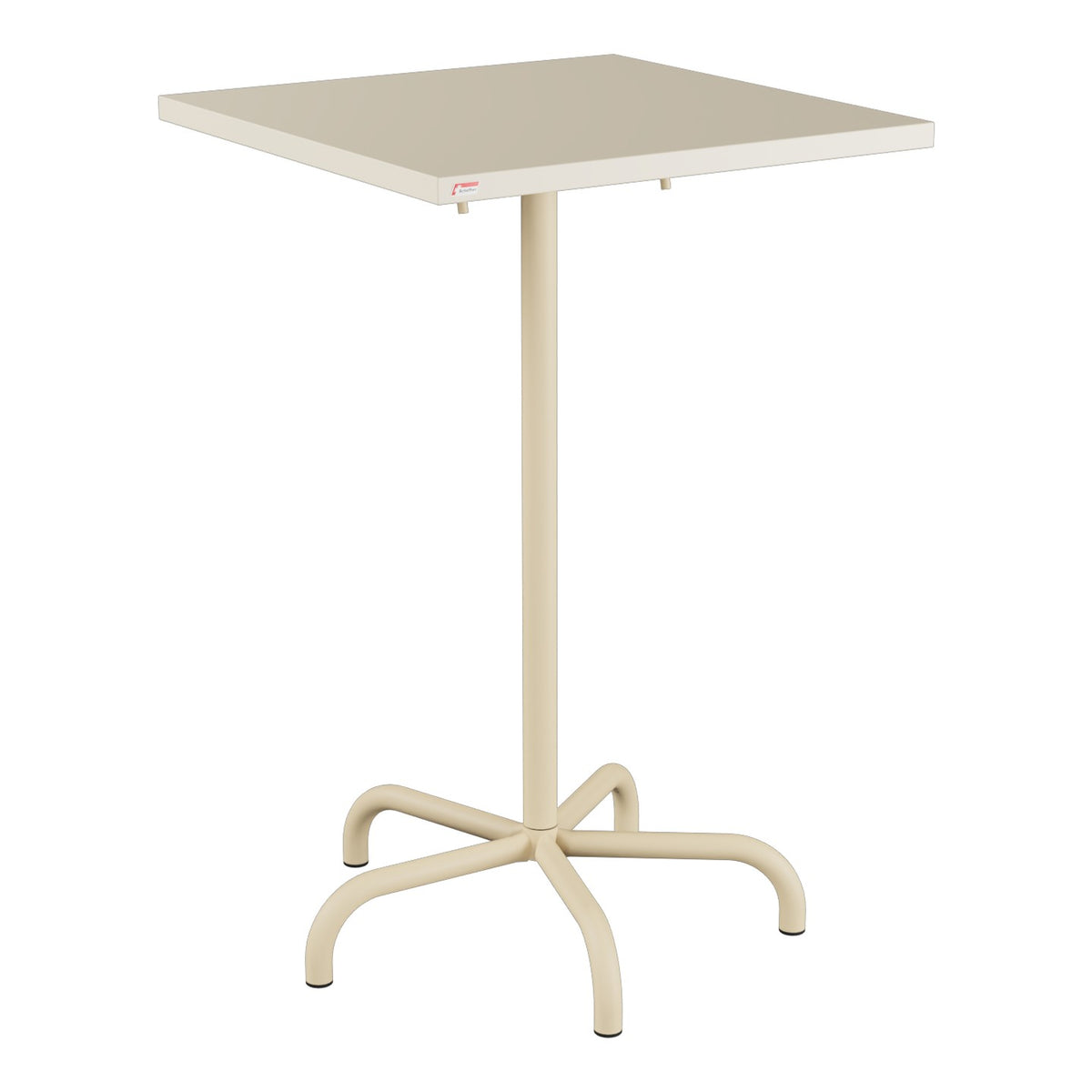 Schaffner Säntis Table haute rabattable 70x70cm h:110cm – Sable Pastel 15 / Marron Pastel 83
