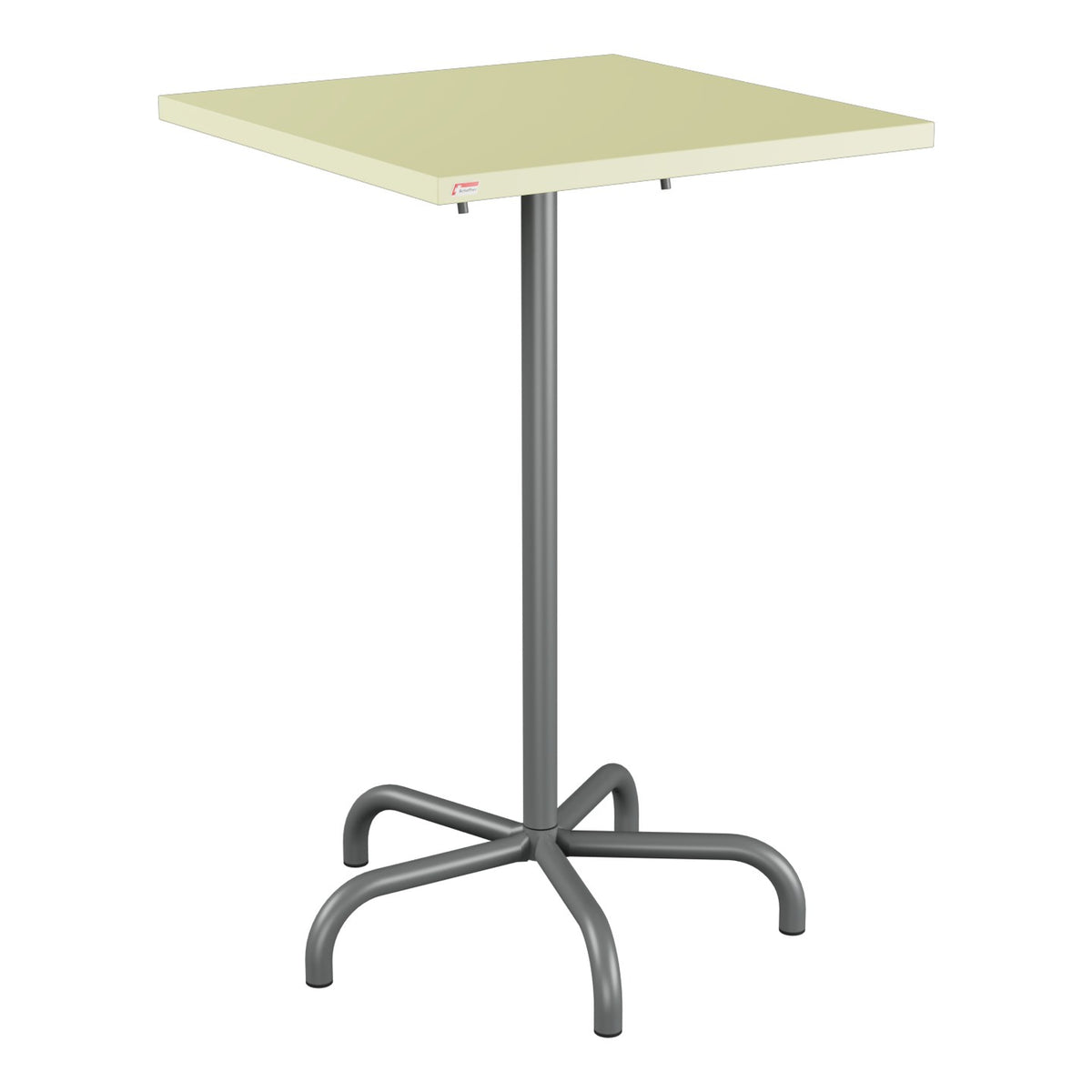 Schaffner Säntis Table haute rabattable 70x70cm h:110cm – Jaune Buis 18 / Graphite 73