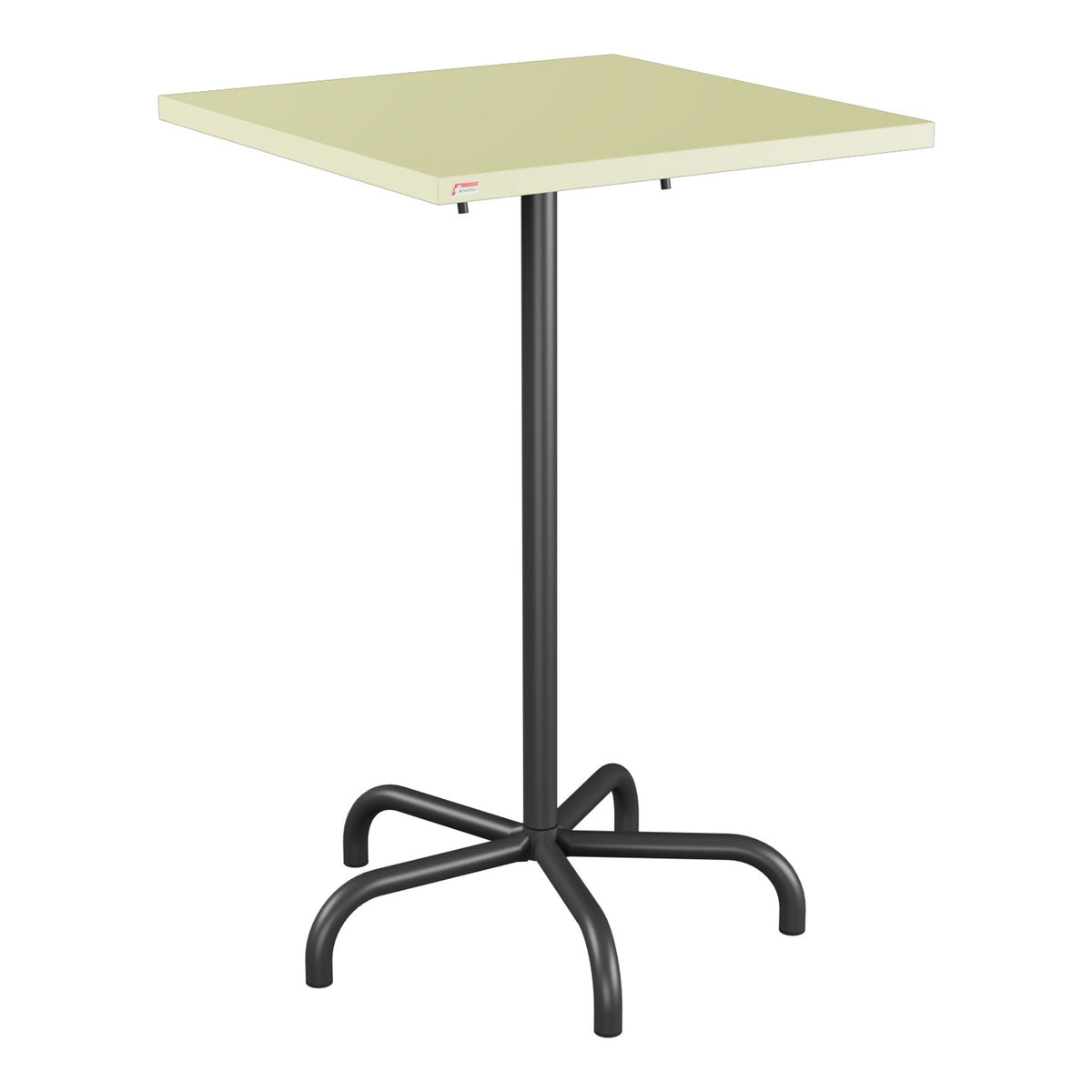 Schaffner Säntis Table haute rabattable 70x70cm h:110cm – Jaune Buis 18 / Anthracite 77