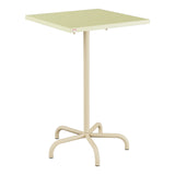 Schaffner Säntis Table haute rabattable 70x70cm h:110cm – Jaune Buis 18 / Marron Pastel 83