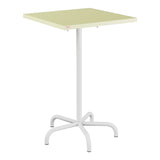 Schaffner Säntis Table haute rabattable 70x70cm h:110cm – Jaune Buis 18 / Blanc 90