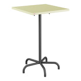 Schaffner Säntis Table haute rabattable 70x70cm h:110cm – Jaune Buis 18 / Noir 91