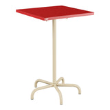 Schaffner Säntis Table haute rabattable 70x70cm h:110cm – Rouge 30 / Marron Pastel 83