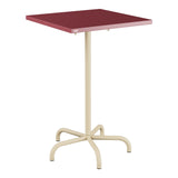 Schaffner Säntis Table haute rabattable 70x70cm h:110cm – Bordeaux 38 / Marron Pastel 83