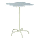 Schaffner Säntis Table haute rabattable 70x70cm h:110cm – Bleu Pastel 51 / Vert Pastel 64