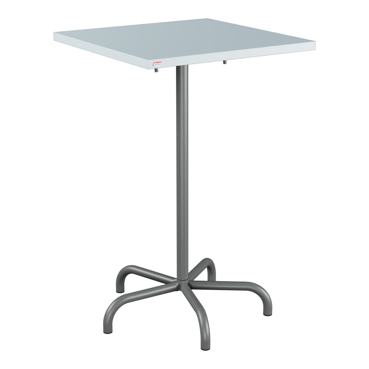 Schaffner Säntis Table haute rabattable 70x70cm h:110cm – Bleu Pastel 51 / Graphite 73