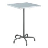 Schaffner Säntis Table haute rabattable 70x70cm h:110cm – Bleu Pastel 51 / Graphite 73