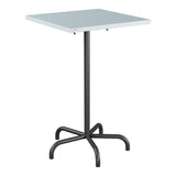 Schaffner Säntis Table haute rabattable 70x70cm h:110cm – Bleu Pastel 51 / Anthracite 77