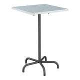 Schaffner Säntis Table haute rabattable 70x70cm h:110cm – Bleu Pastel 51 / Noir 91