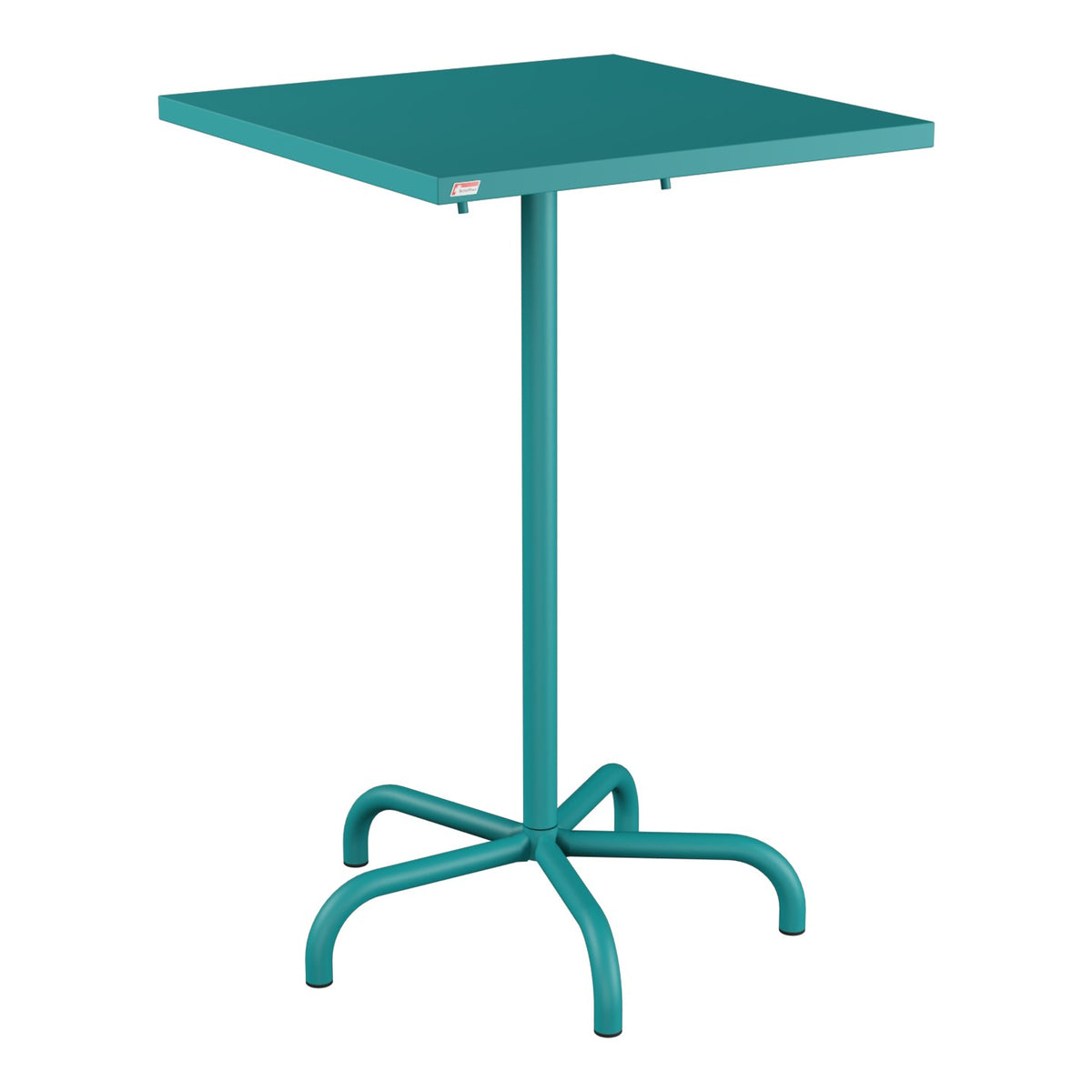 Schaffner Säntis Table haute rabattable 70x70cm h:110cm – Bleu Kali 56 / Bleu Kali 56