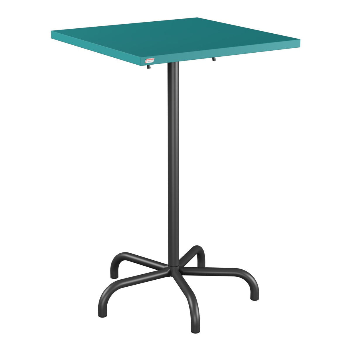 Schaffner Säntis Table haute rabattable 70x70cm h:110cm – Bleu Kali 56 / Anthracite 77