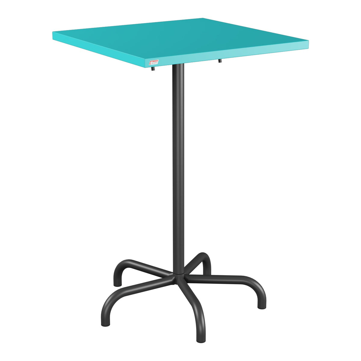 Schaffner Säntis Table haute rabattable 70x70cm h:110cm – Turquoise 58 / Anthracite 77