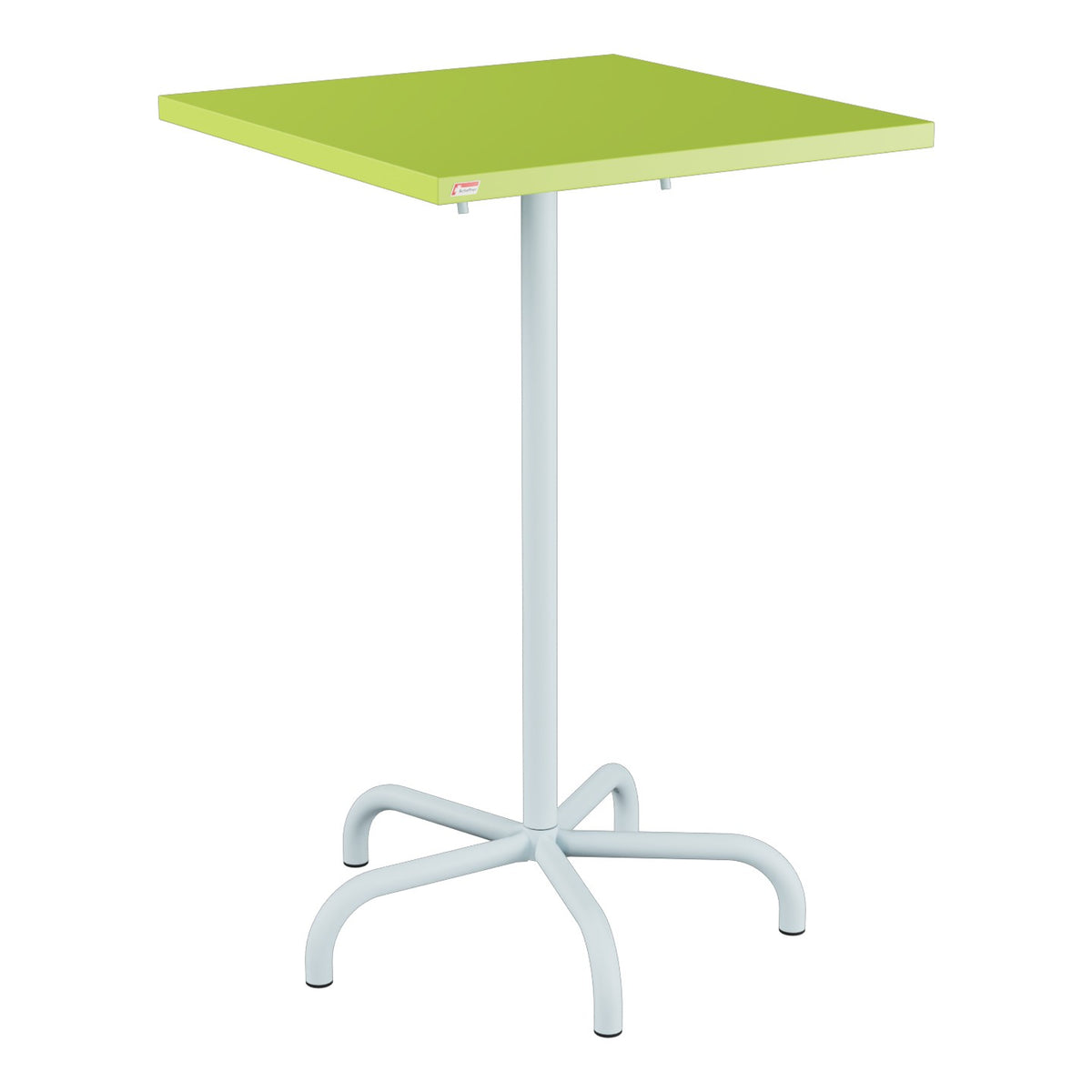 Schaffner Säntis Table haute rabattable 70x70cm h:110cm – Vert clair 63 / Bleu Pastel 51