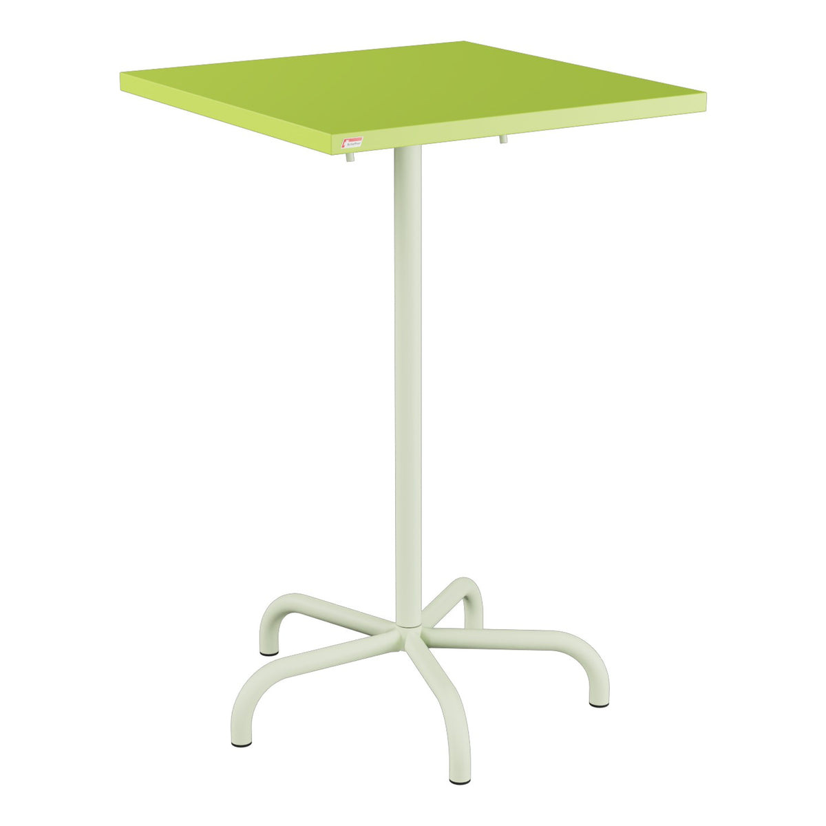 Schaffner Säntis Table haute rabattable 70x70cm h:110cm – Vert clair 63 / Vert Pastel 64