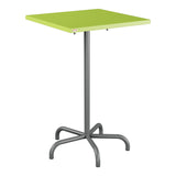 Schaffner Säntis Table haute rabattable 70x70cm h:110cm – Vert clair 63 / Graphite 73