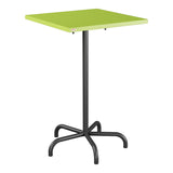 Schaffner Säntis Table haute rabattable 70x70cm h:110cm – Vert clair 63 / Anthracite 77
