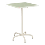 Schaffner Säntis Table haute rabattable 70x70cm h:110cm – Vert Pastel 64 / Sable Pastel 15