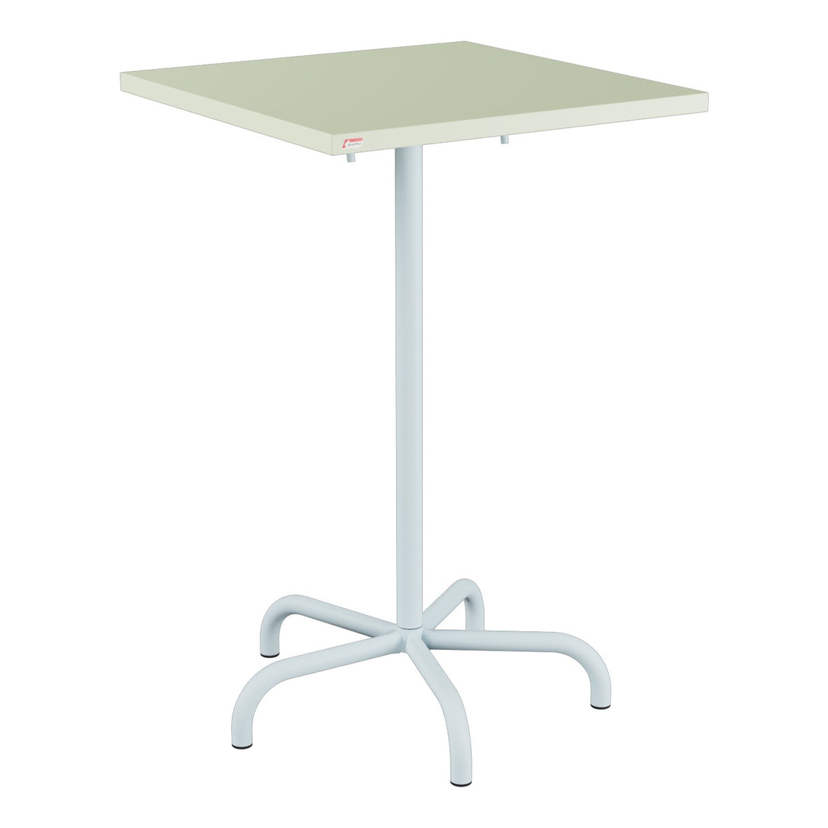 Schaffner Säntis Table haute rabattable 70x70cm h:110cm – Vert Pastel 64 / Bleu Pastel 51