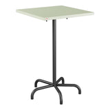 Schaffner Säntis Table haute rabattable 70x70cm h:110cm – Vert Pastel 64 / Anthracite 77
