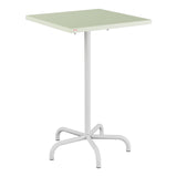 Schaffner Säntis Table haute rabattable 70x70cm h:110cm – Vert Pastel 64 / Gris Argent 78