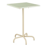 Schaffner Säntis Table haute rabattable 70x70cm h:110cm – Vert Pastel 64 / Marron Pastel 83