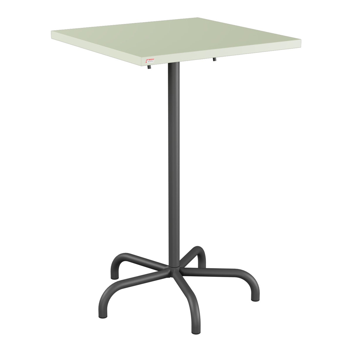 Schaffner Säntis Table haute rabattable 70x70cm h:110cm – Vert Pastel 64 / Noir 91