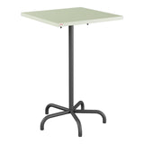 Schaffner Säntis Table haute rabattable 70x70cm h:110cm – Vert Pastel 64 / Noir 91