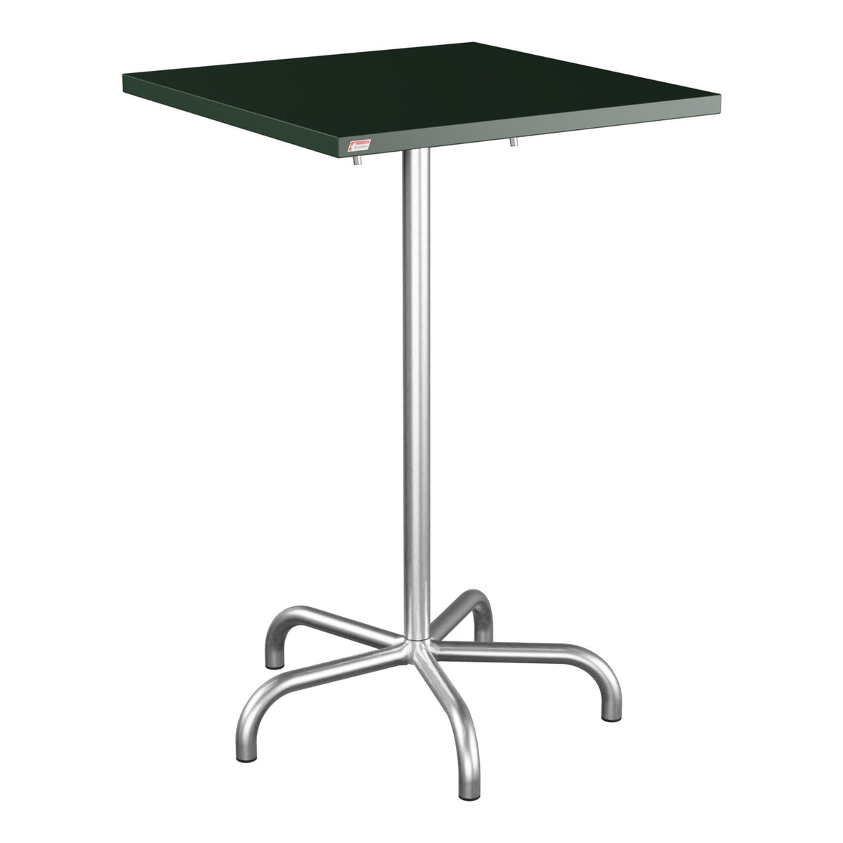 Schaffner Säntis Table haute rabattable 70x70cm h:110cm – Vert Sapin 66 / Galvanisé à chaud 02