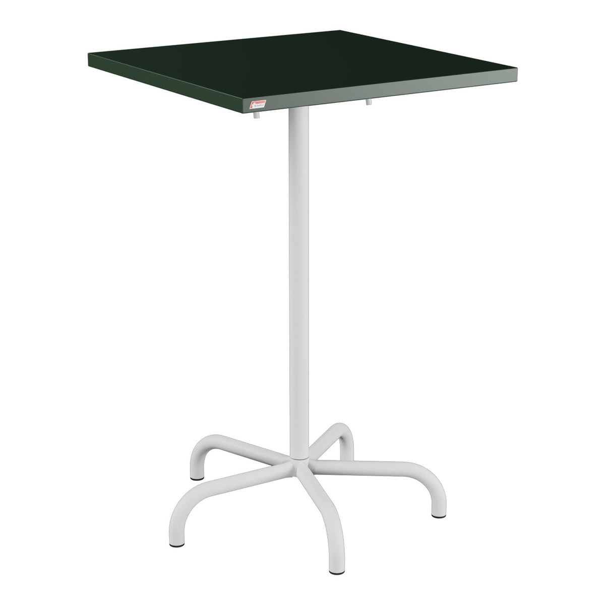 Schaffner Säntis Table haute rabattable 70x70cm h:110cm – Vert Sapin 66 / Gris Argent 78