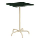Schaffner Säntis Table haute rabattable 70x70cm h:110cm – Vert Sapin 66 / Marron Pastel 83