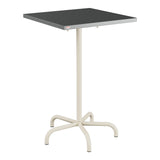 Schaffner Säntis Table haute rabattable 70x70cm h:110cm – Graphite 73 / Sable Pastel 15