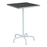 Schaffner Säntis Table haute rabattable 70x70cm h:110cm – Graphite 73 / Bleu Pastel 51
