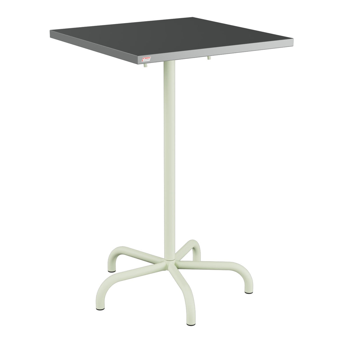 Schaffner Säntis Table haute rabattable 70x70cm h:110cm – Graphite 73 / Vert Pastel 64