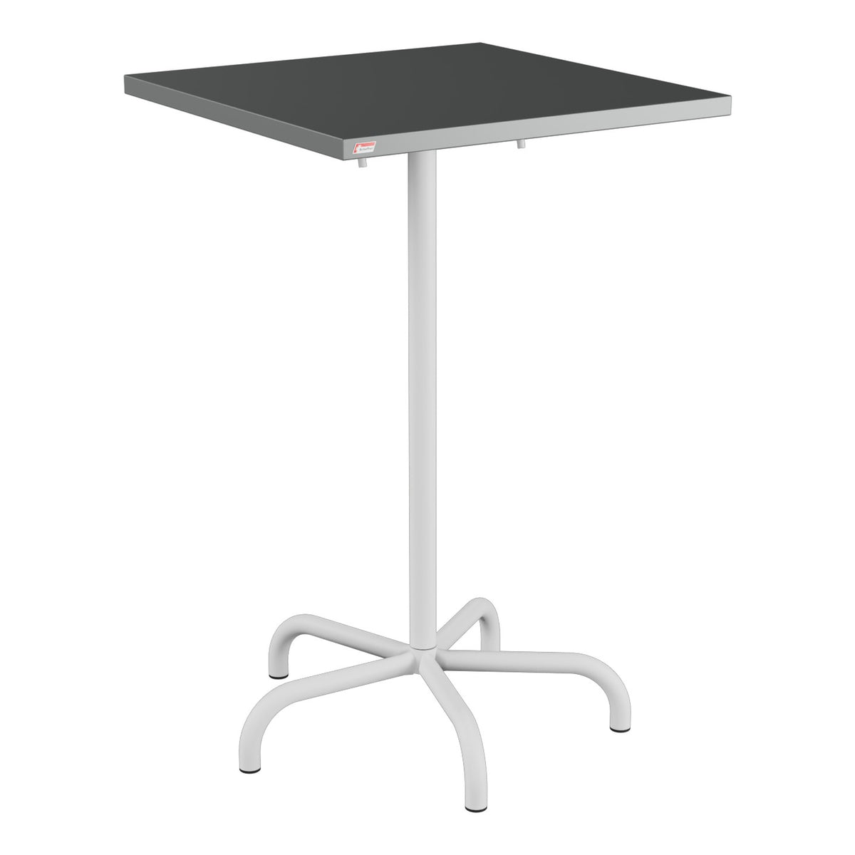 Schaffner Säntis Table haute rabattable 70x70cm h:110cm – Graphite 73 / Gris Argent 78