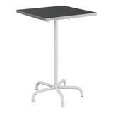 Schaffner Säntis Table haute rabattable 70x70cm h:110cm – Graphite 73 / Gris Argent 78