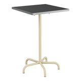 Schaffner Säntis Table haute rabattable 70x70cm h:110cm – Graphite 73 / Marron Pastel 83