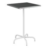 Schaffner Säntis Table haute rabattable 70x70cm h:110cm – Graphite 73 / Blanc 90