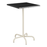 Schaffner Säntis Table haute rabattable 70x70cm h:110cm – Anthracite 77 / Sable Pastel 15