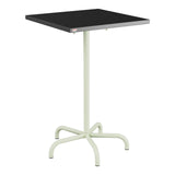 Schaffner Säntis Table haute rabattable 70x70cm h:110cm – Anthracite 77 / Vert Pastel 64