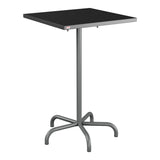 Schaffner Säntis Table haute rabattable 70x70cm h:110cm – Anthracite 77 / Graphite 73