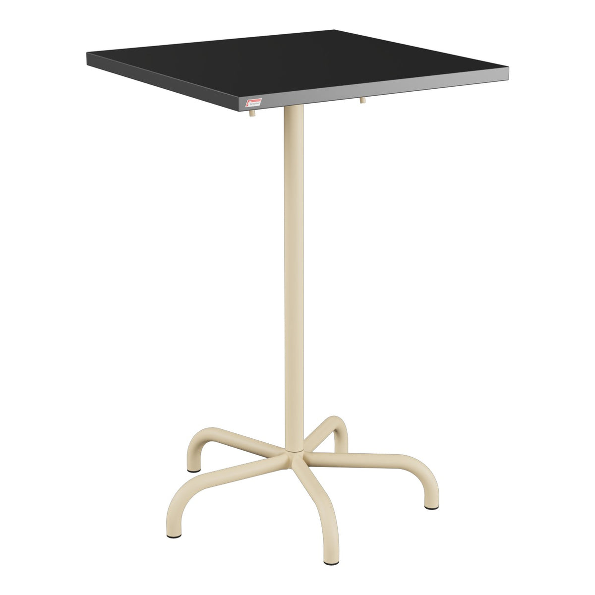 Schaffner Säntis Table haute rabattable 70x70cm h:110cm – Anthracite 77 / Marron Pastel 83
