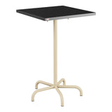 Schaffner Säntis Table haute rabattable 70x70cm h:110cm – Anthracite 77 / Marron Pastel 83