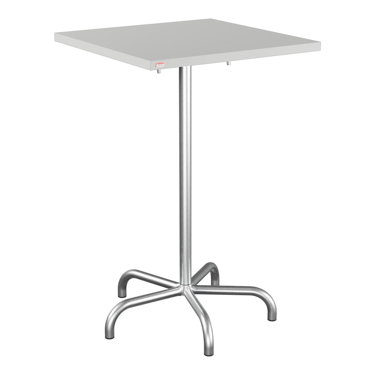 Schaffner Säntis Table haute rabattable 70x70cm h:110cm – Gris Argent 78 / Galvanisé à chaud 02