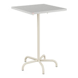 Schaffner Säntis Table haute rabattable 70x70cm h:110cm – Gris Argent 78 / Sable Pastel 15