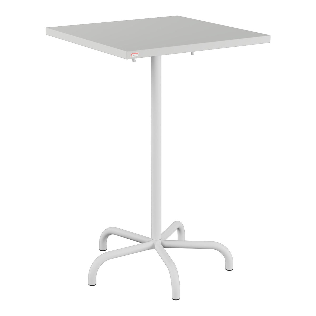 Schaffner Säntis Table haute rabattable 70x70cm h:110cm – Gris Argent 78 / Gris Argent 78