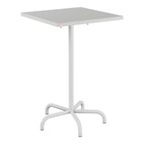 Schaffner Säntis Table haute rabattable 70x70cm h:110cm – Gris Argent 78 / Gris Argent 78