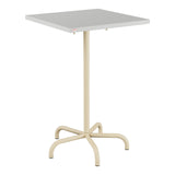 Schaffner Säntis Table haute rabattable 70x70cm h:110cm – Gris Argent 78 / Marron Pastel 83