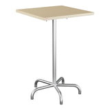 Schaffner Säntis Table haute rabattable 70x70cm h:110cm – Marron Pastel 83 / Galvanisé à chaud 02
